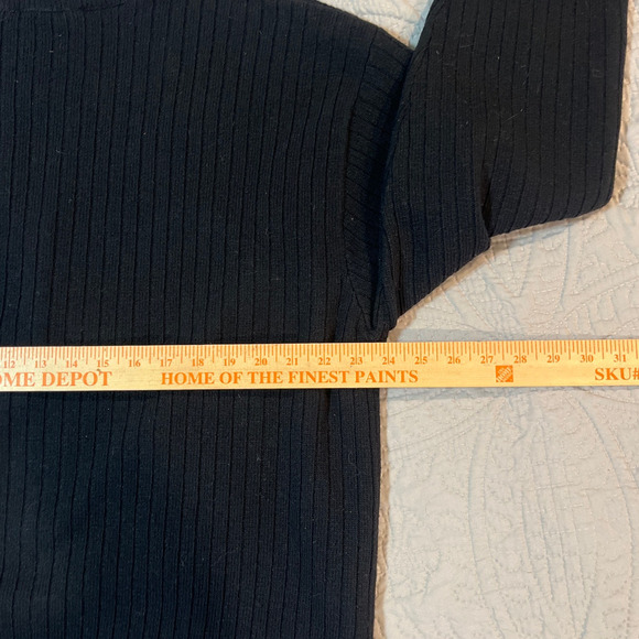 ProQuip Lambswool Lined 1/4 Zip Sweater Jacket Large Golf Windproof Wide Ribbed - Picture 7 of 8